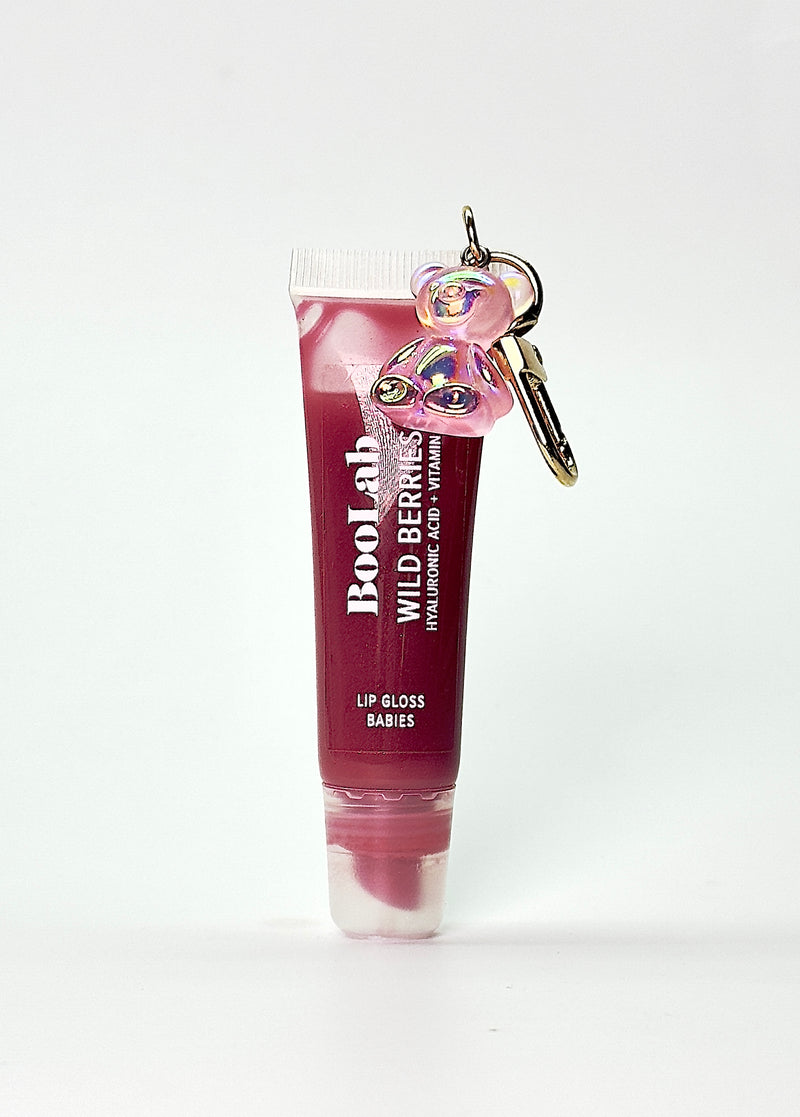 LIP GLOSS BABIES HIGH SHINE/WILD BERRIES with sweet gummy bear pendant