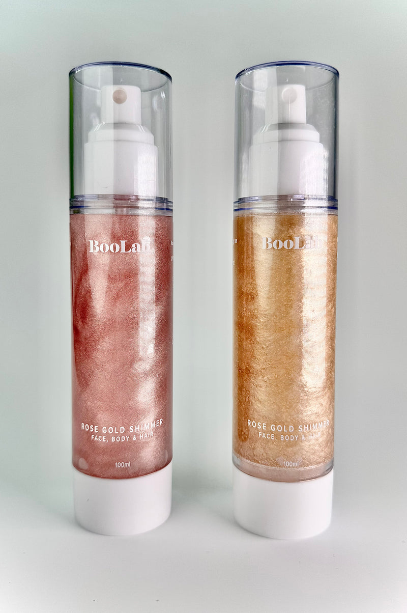 Champagne Rose Shimmer & Rose Gold shimmer DUO