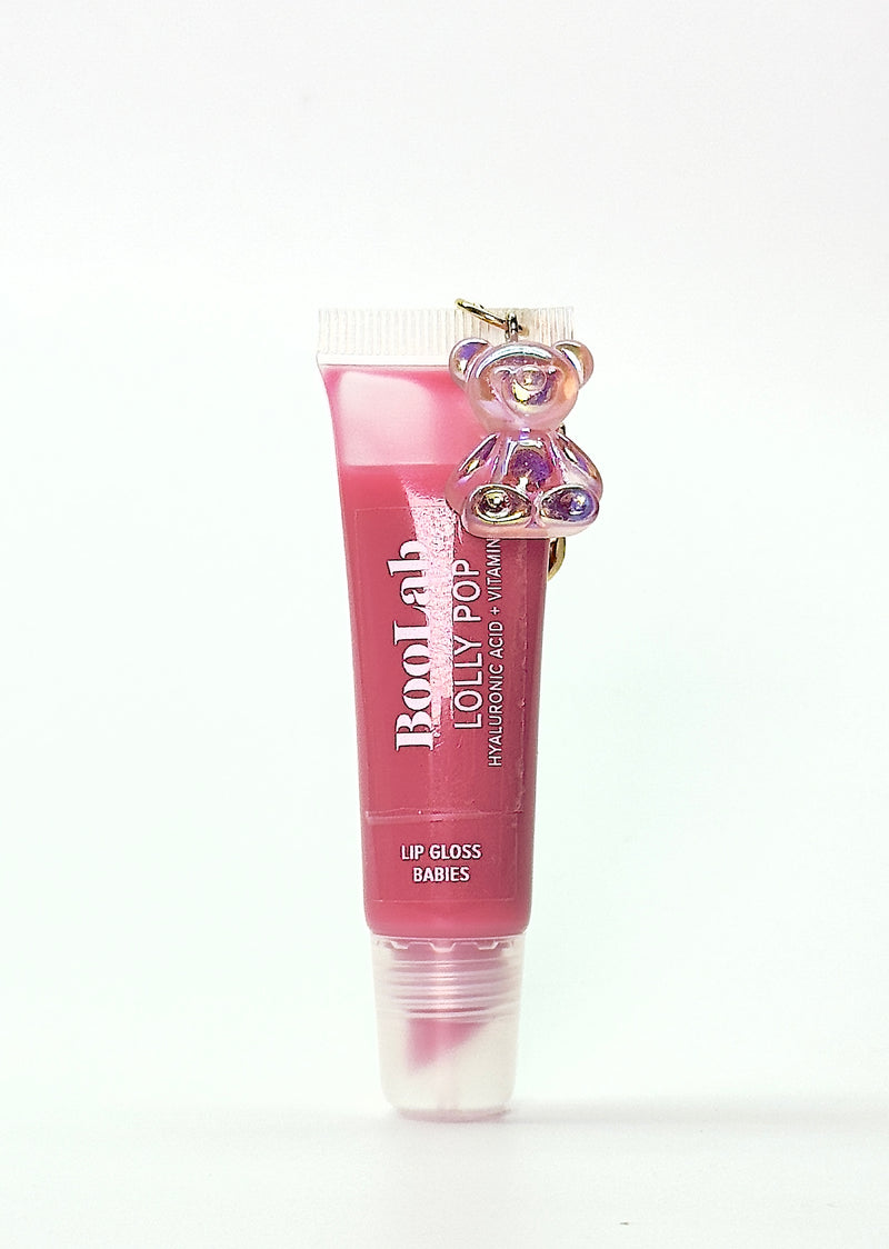 LIP GLOSS HIGH SHINE/LOLLY POP with cute gummy bear pendant