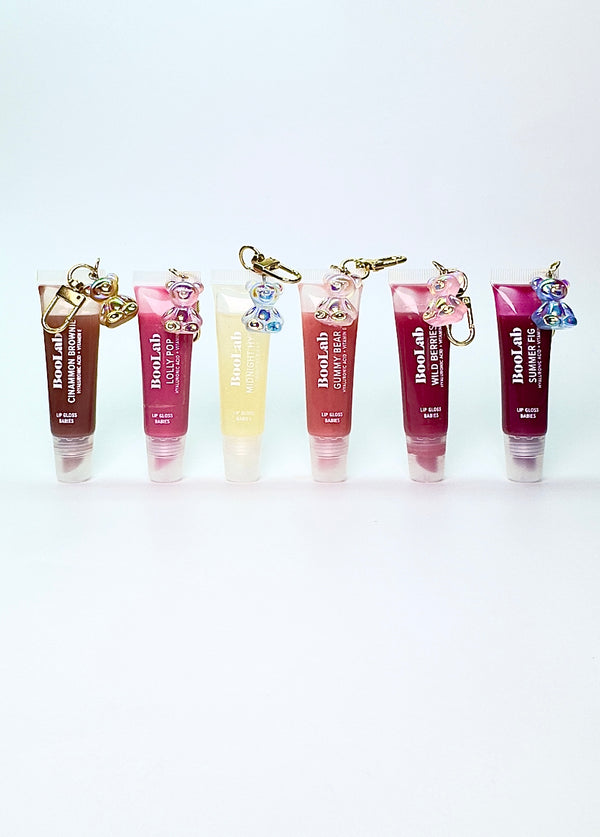 LIP GLOSS BABIES HIGH SHINE/ GUMMY BEAR with a cute gummy bear pendant